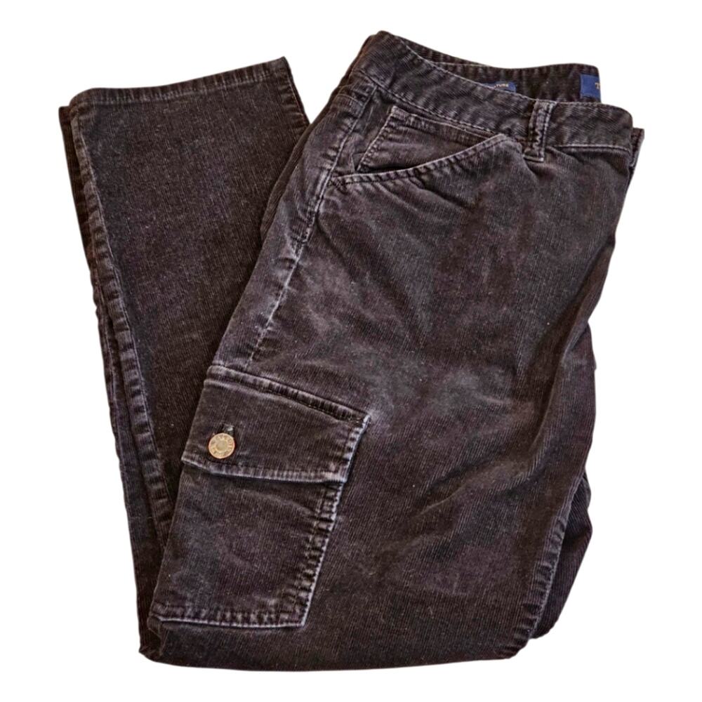 Talbots Signature Corduroy Cargo Straight Leg Pants Size 8